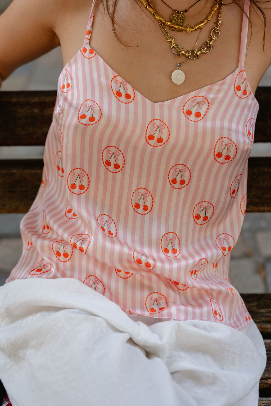 Viscose Satin - Candy Cherry