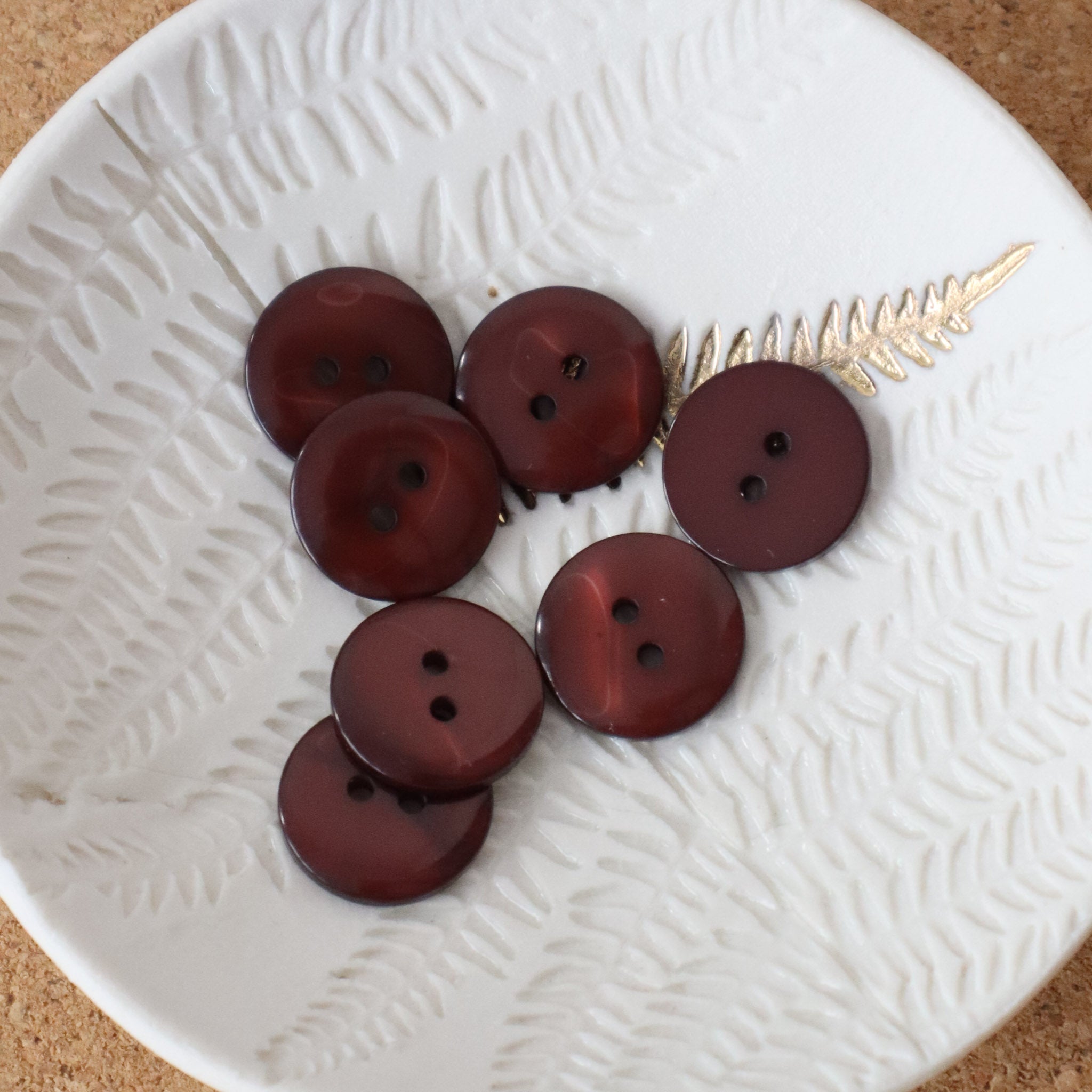 Bouton Sparkle - Châtaigne