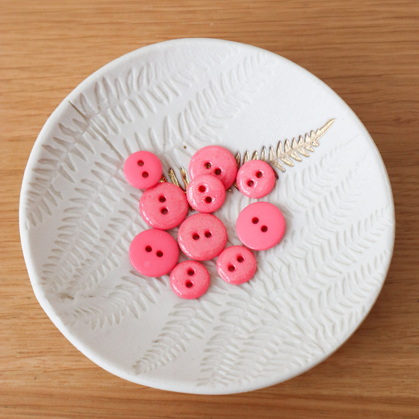 Bouton glitter deux trous - Sugar Pop