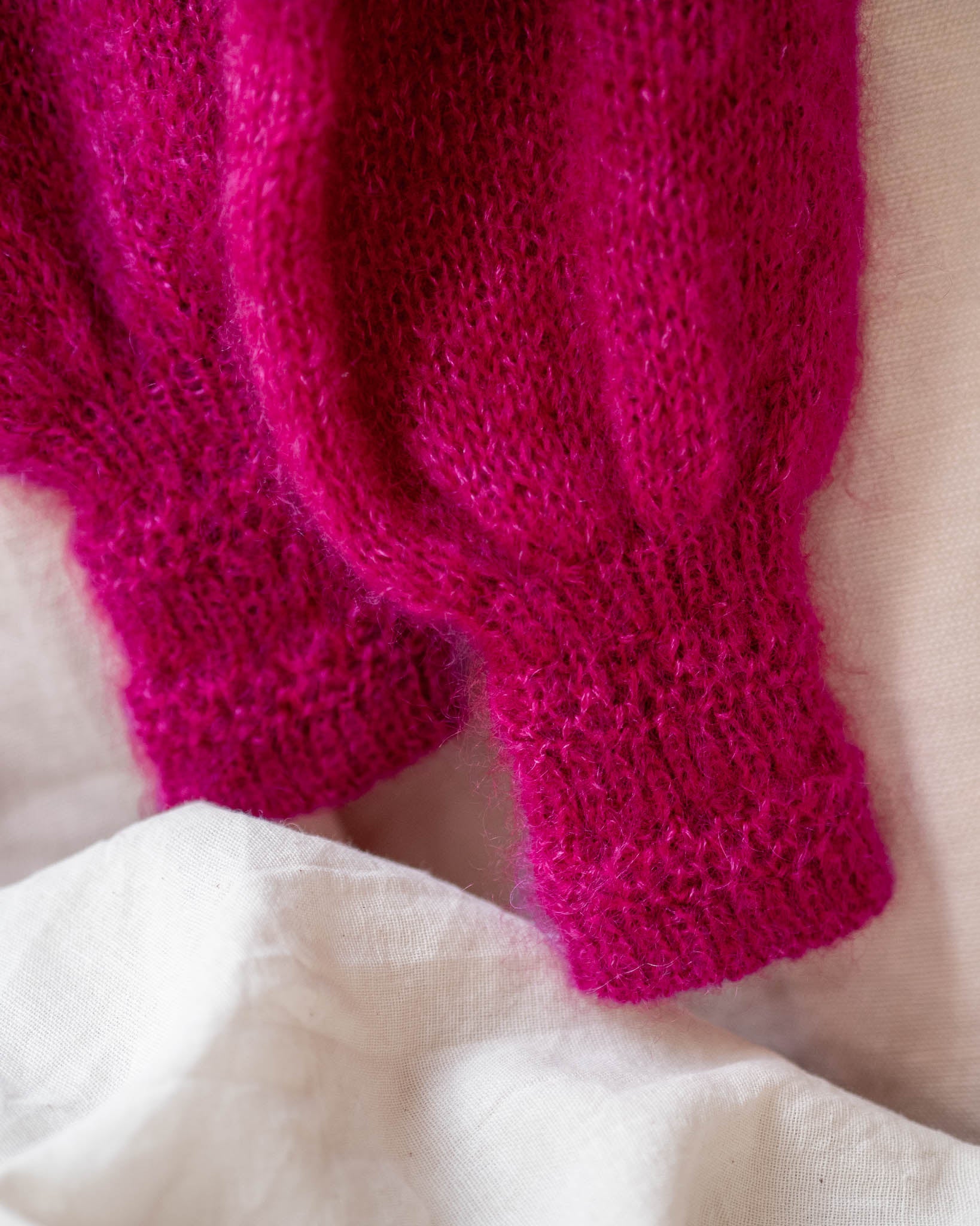 Mohair & soie - Super Pink