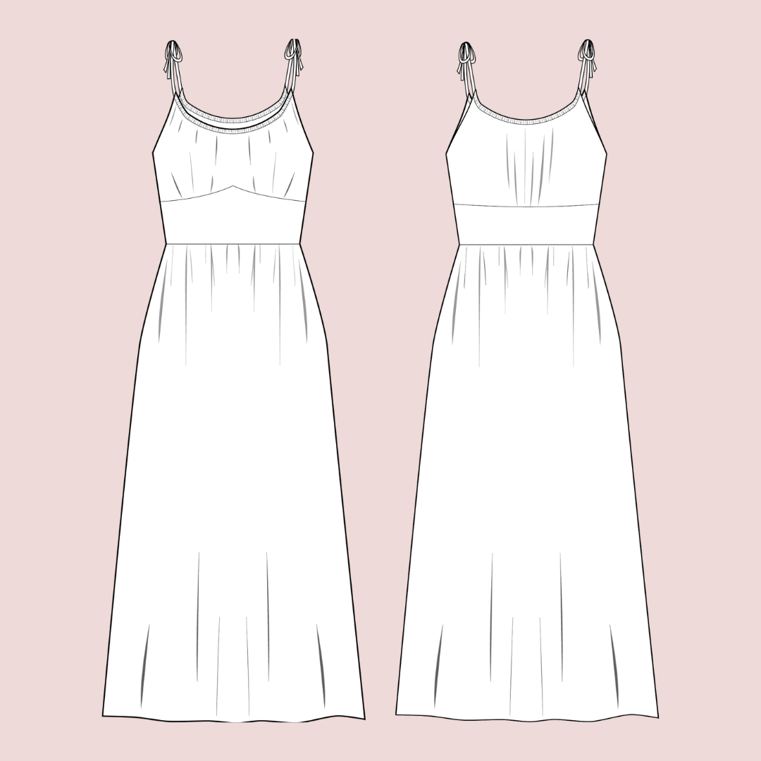 Opaline dress - STRAPS version - PDF