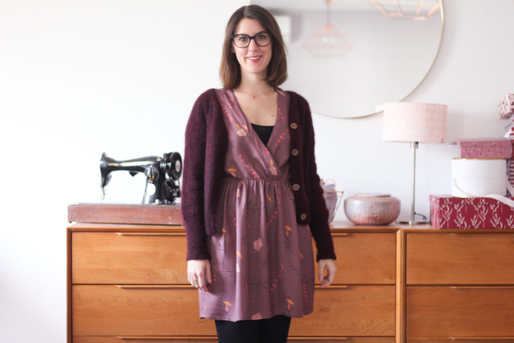 Tissu Falling flowers Lise Tailor - Gilet Rendez-vous - Atelier Emilie