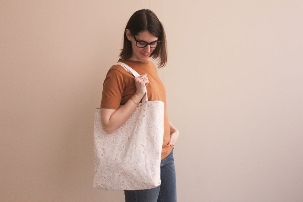 Kit de couture - Totebag Busy bee pêche - Lise Tailor