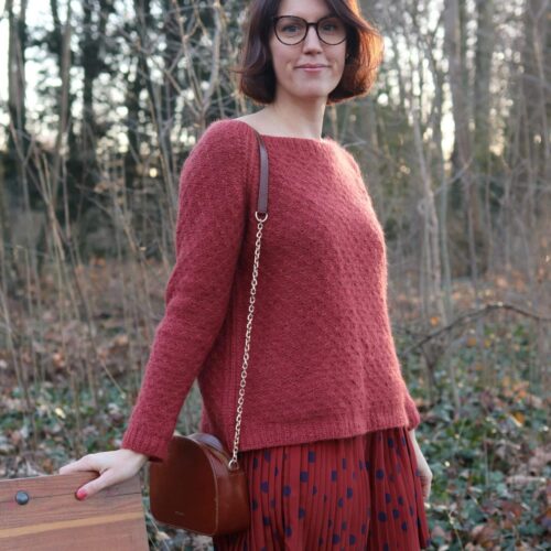mohair et soie terracotta lise tailor