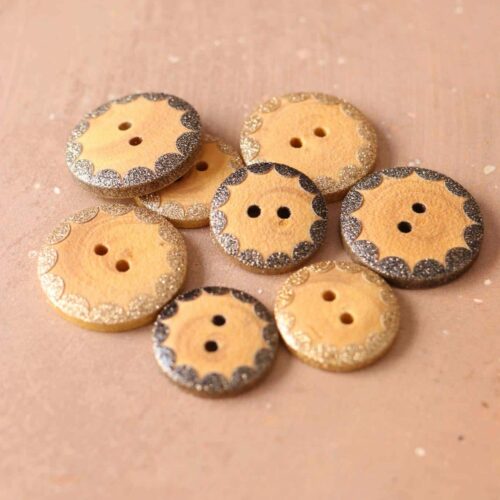 Boutons en bois Golden