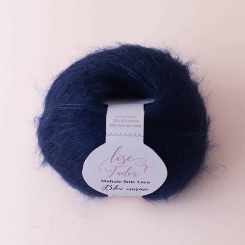 Alternative view of Mohair & soie - Bleu marine