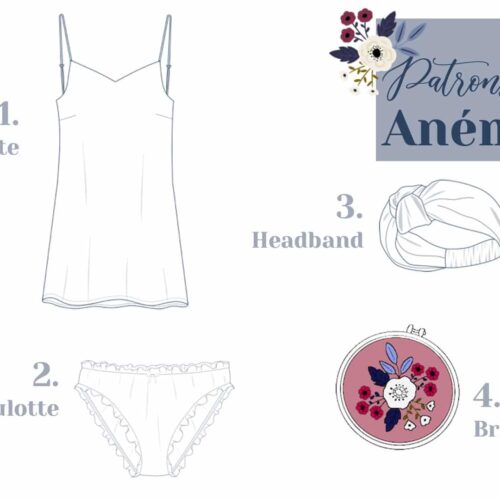 Alternative view of Cozy at home - Anémone (nuisette, culotte et bandeau) PDF