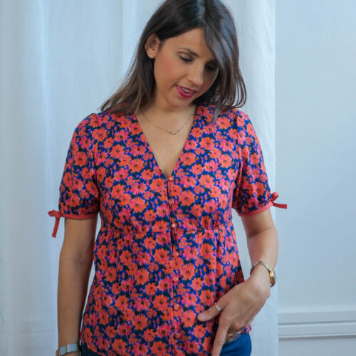 Alternative view of Viscose - Floral Flames - COUPONS