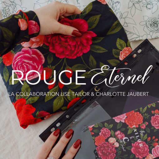 Viscose - Rouge éternel - Collaboration Charlotte Jaubert x Lise Tailor - COUPONS