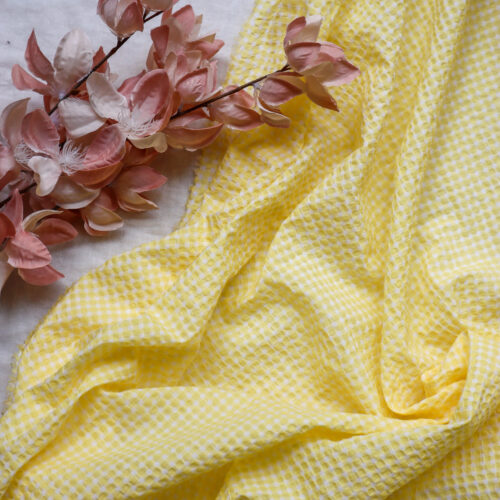 Upcycling - Vichy jaune