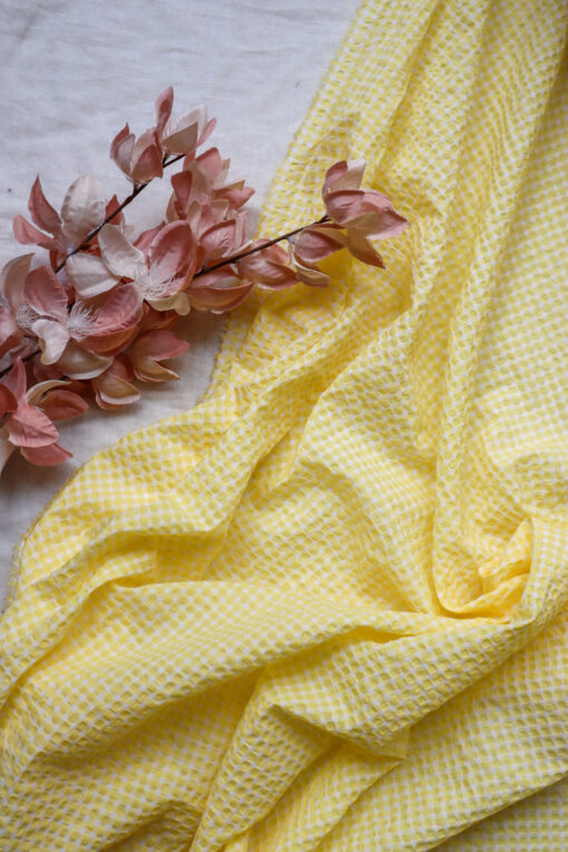 Upcycling - Vichy yellow