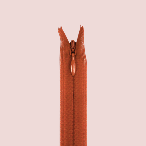 Invisible zipper - 40 cm - Caramel
