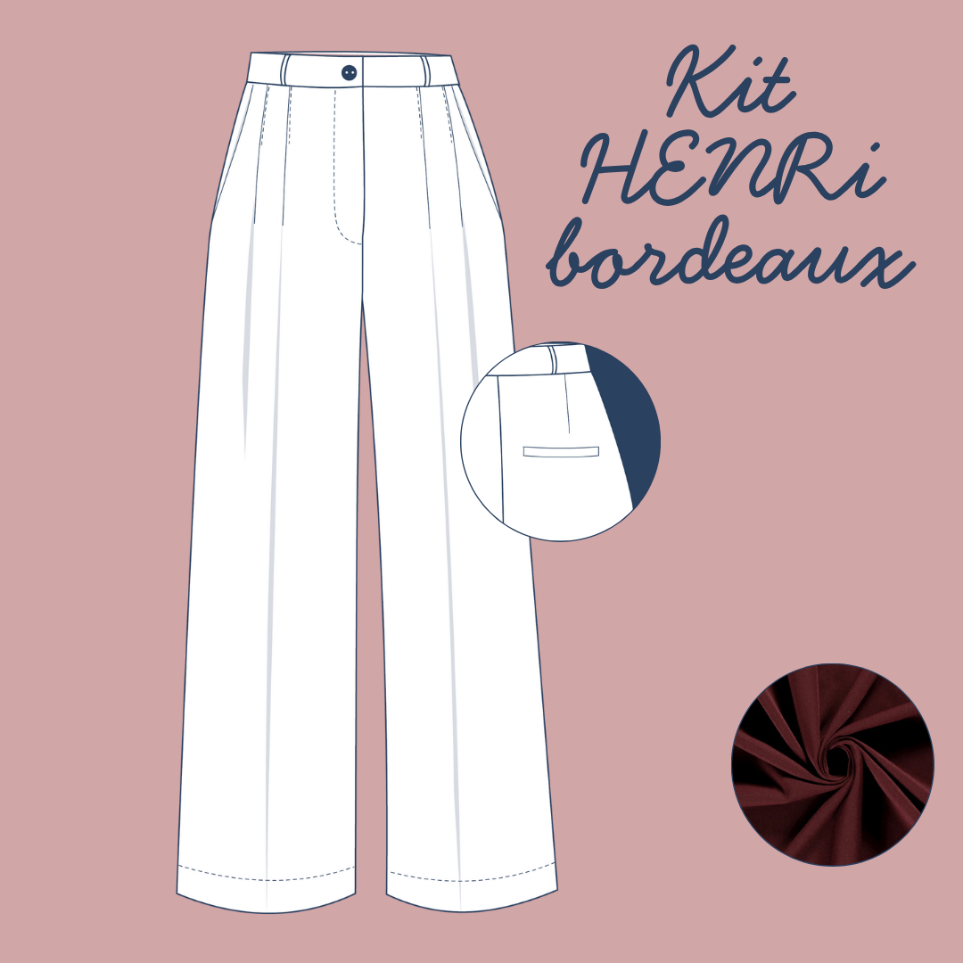 Kit Couture - Pantalon Henri - Bordeaux