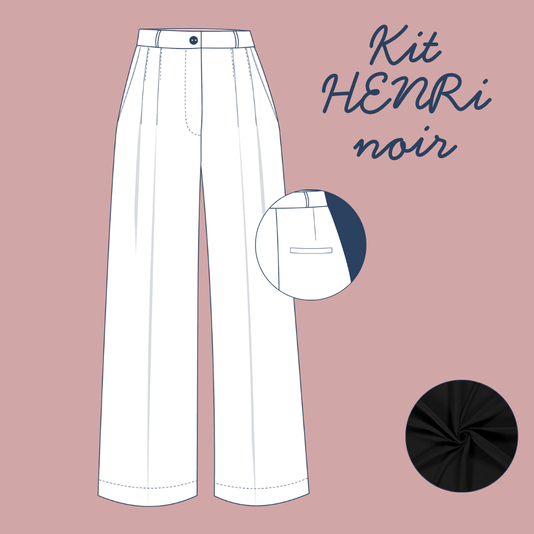 Sewing box - Henri Trousers - Black