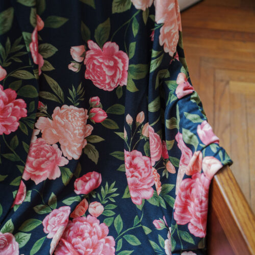 JERSEY de viscose - Rose éternel - Collaboration Charlotte Jaubert x Lise Tailor