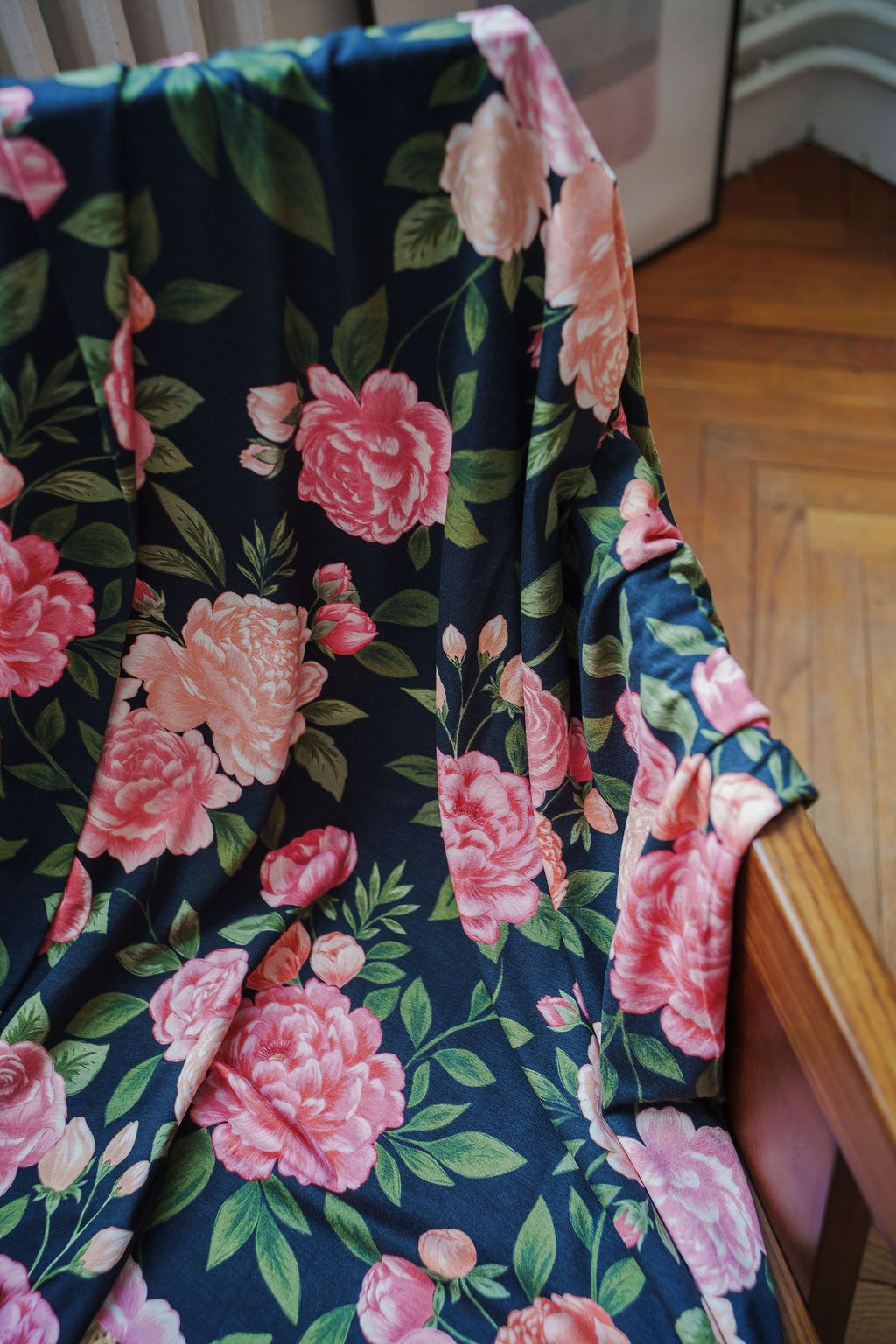 JERSEY de viscose - Rose éternel - Collaboration Charlotte Jaubert x Lise Tailor