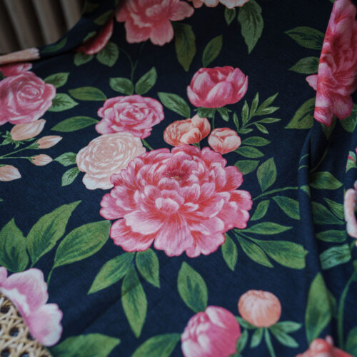 Alternative view of JERSEY de viscose - Rose éternel - Collaboration Charlotte Jaubert x Lise Tailor