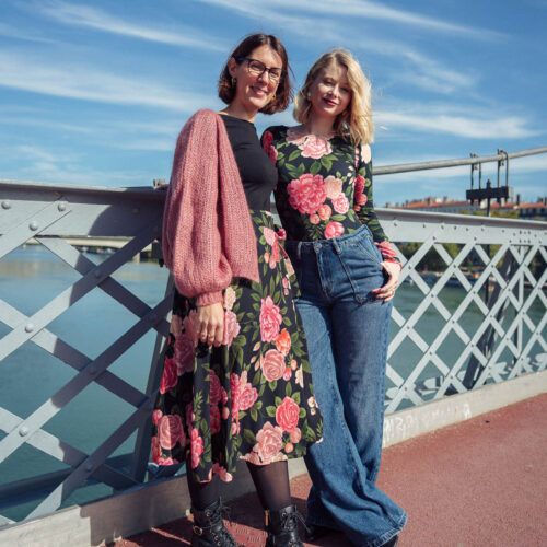 Alternative view of Viscose - Rose éternel - Collaboration Charlotte Jaubert x Lise Tailor