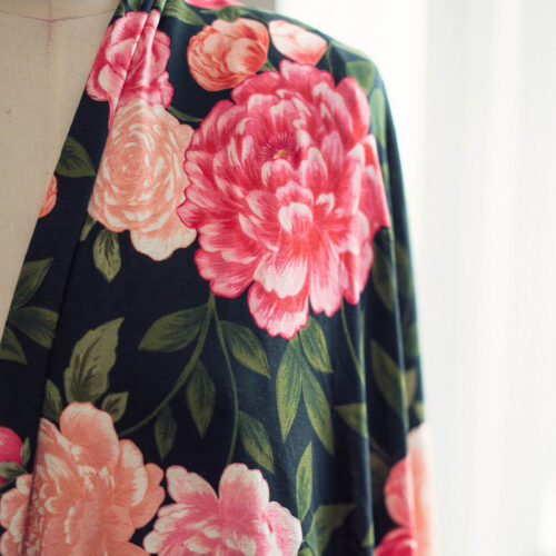 Viscose - Rose éternel - Collaboration Charlotte Jaubert x Lise Tailor