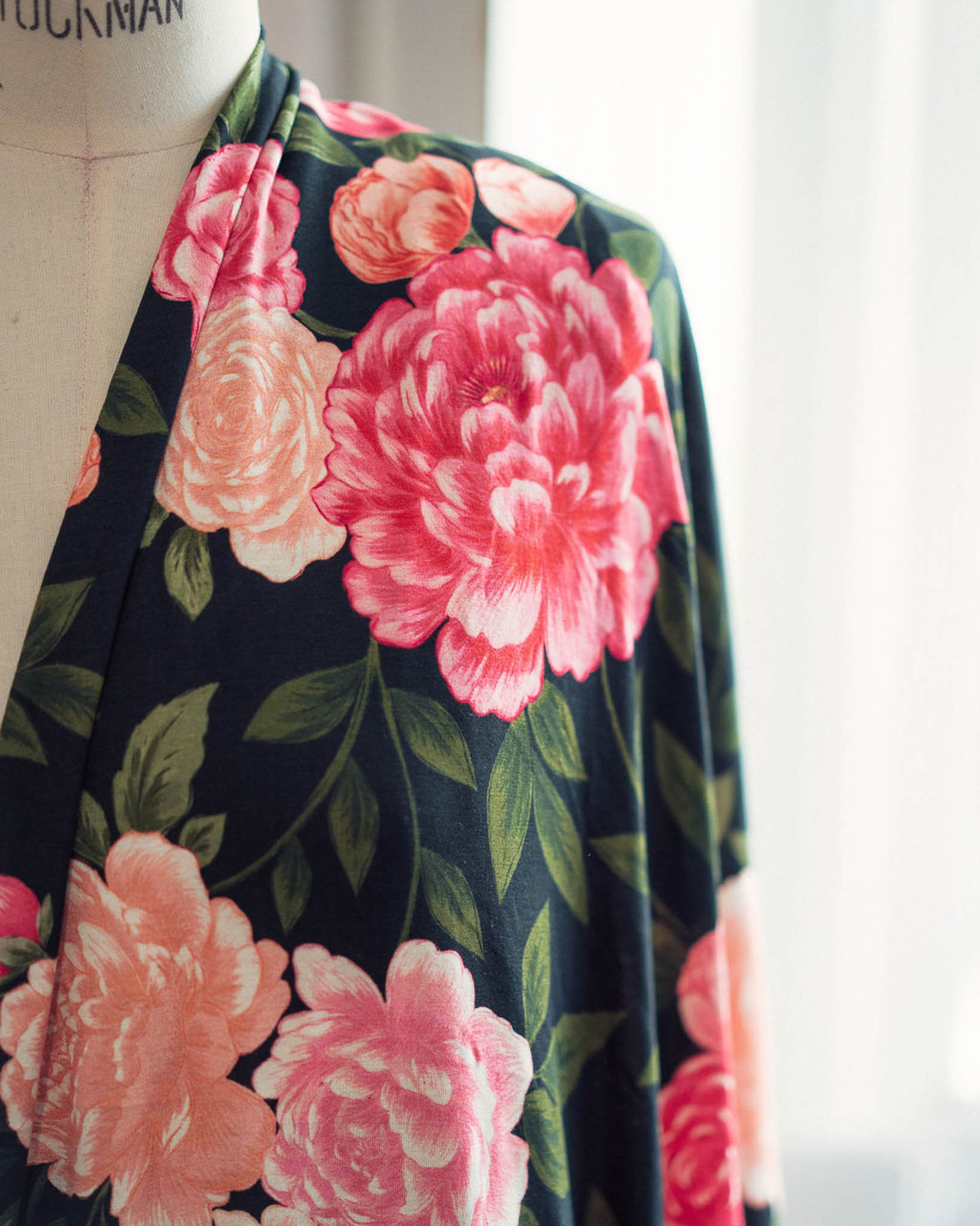 Viscose - Rose éternel - Collaboration Charlotte Jaubert x Lise Tailor