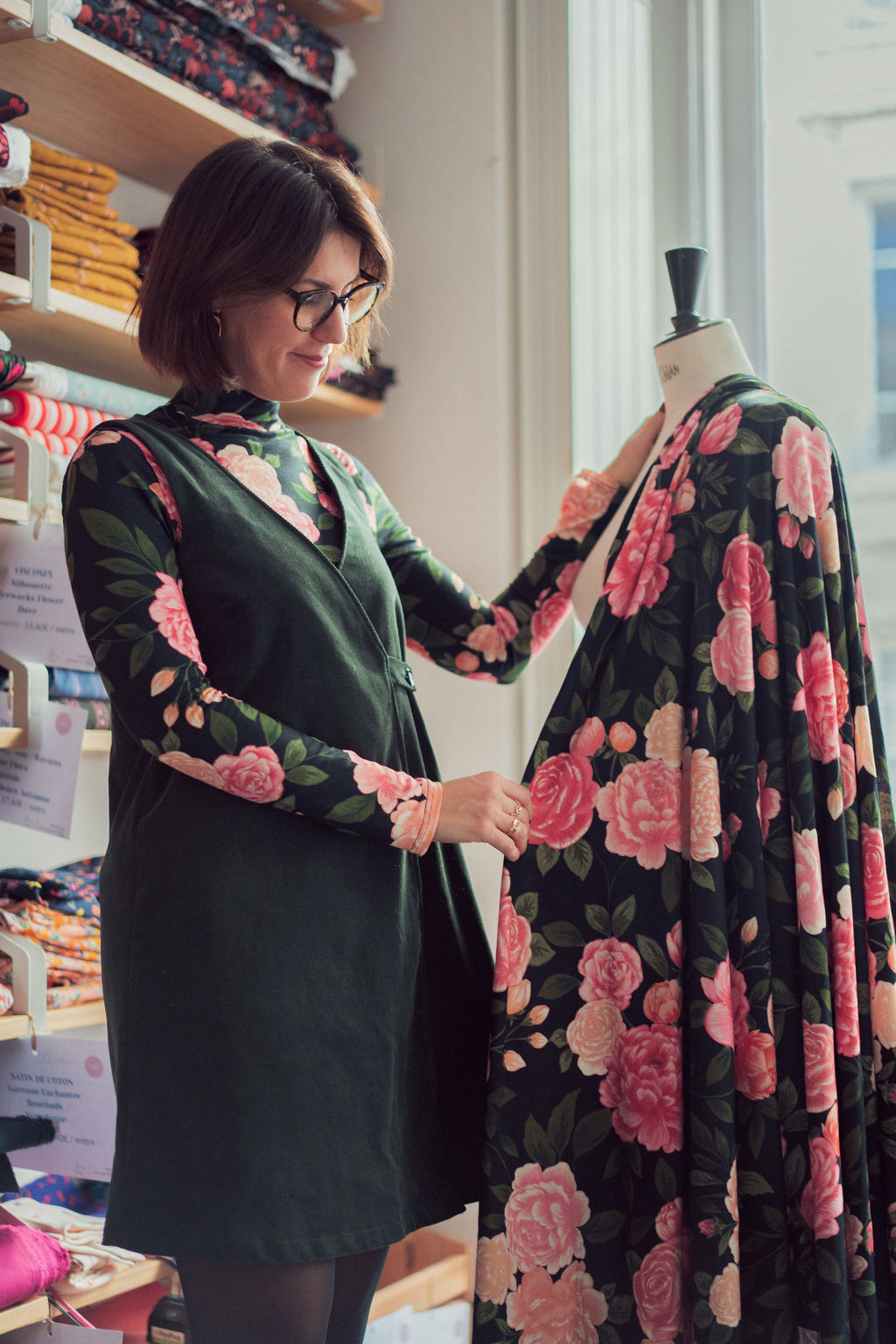 Viscose - Rose éternel - Collaboration Charlotte Jaubert x Lise Tailor – Image 17